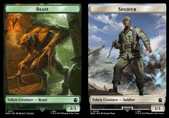 Beast (17) // Soldier (8) Token - Foil